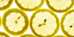 Image of thinly sliced lemons like the taste of the best energy drinks, LemonAid